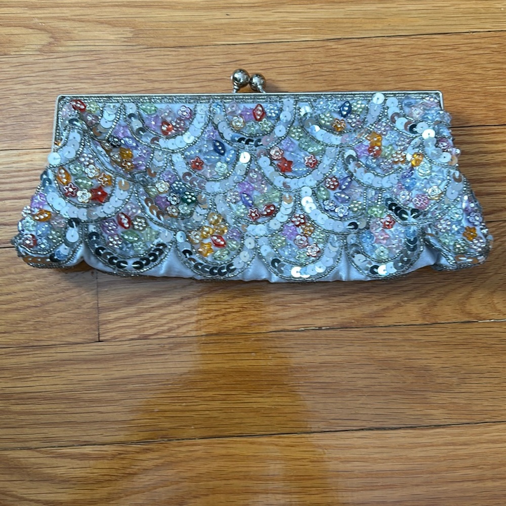 Beaded & Sequin Clutch Bag